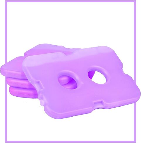 Healthy Packers Reusable Ice Packs for Lunch Boxes - Long Lasting Slim Freezer Packs, Thin Non-Toxic BPA-Free Hard Gel Ice Blocks for Coolers, Kids & Adults Lunch Bags, Travel, Camping, Food Storage in Saudi Arabia