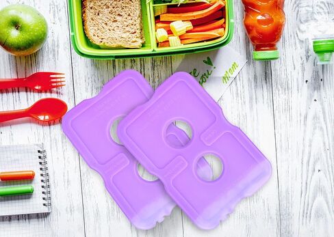 Healthy Packers Reusable Ice Packs for Lunch Boxes - Long Lasting Slim Freezer Packs, Thin Non-Toxic BPA-Free Hard Gel Ice Blocks for Coolers, Kids & Adults Lunch Bags, Travel, Camping, Food Storage in Saudi Arabia