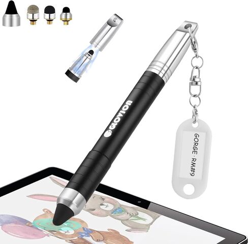 Stylus Pen for ipad iPhone Capacitive Stylist with Magnetic Cap, Touch Screens Stylus Pens for Kids Tablets All Touch Screen Devices - Black in Saudi Arabia