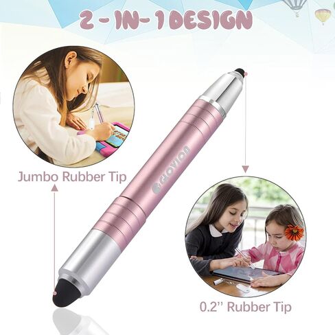 Stylus Pen for ipad iPhone Capacitive Stylist with Magnetic Cap, Touch Screens Stylus Pens for Kids Tablets All Touch Screen Devices - Black in Saudi Arabia