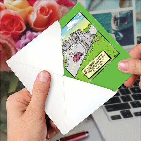 NobleWorks Pack of 3 Funny St. Patrick's Day Greeting Cards with Envelopes (1 Designs, 3 Each) May The Road Rise Up C5206SPG-C3x1 in Saudi Arabia