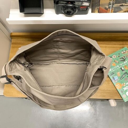 Vintage Canvas Messenger Bag for Women & Men School Large Laptop Bag with Multiple Pockets Shoulder Tote Bag in Saudi Arabia