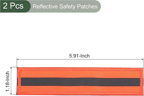 YOKIVE 2 Pcs Reflective Safety Patches, Hook and Loop Fastener Safety Mark Appliques, Great for Outdoor, Night, Daily Use (Green, 1x6-Inch) in Saudi Arabia