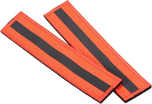 YOKIVE 2 Pcs Reflective Safety Patches, Hook and Loop Fastener Safety Mark Appliques, Great for Outdoor, Night, Daily Use (Green, 1x6-Inch) in Saudi Arabia
