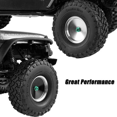 Metal 1.9 "Beadlock RC Wheels for 1/10 TRX4 AXIA1 SCX10 III 90446 D90 RC Crawler ، alloy 1.9 Beadlock Wheels 1.9 Beadlock Rim ، 4pcs ، Black in Saudi Arabia