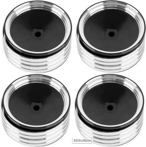 Metal 1.9 "Beadlock RC Wheels for 1/10 TRX4 AXIA1 SCX10 III 90446 D90 RC Crawler ، alloy 1.9 Beadlock Wheels 1.9 Beadlock Rim ، 4pcs ، Black in Saudi Arabia