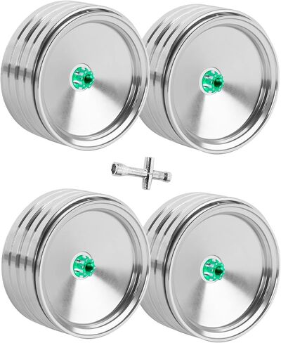 Metal 1.9 "Beadlock RC Wheels for 1/10 TRX4 AXIA1 SCX10 III 90446 D90 RC Crawler ، alloy 1.9 Beadlock Wheels 1.9 Beadlock Rim ، 4pcs ، Black in Saudi Arabia