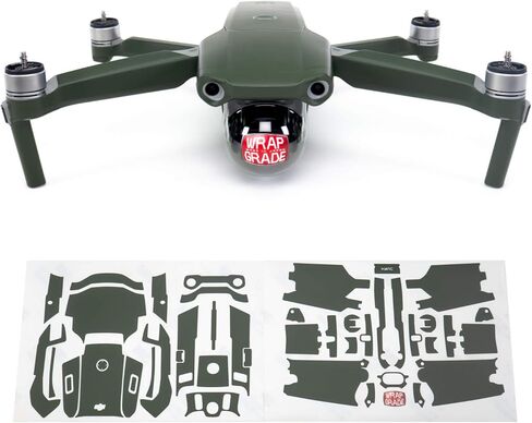 Wrapgrade Main Unit Skin Compatible with DJI Mavic Air 2 (NEON Orange) in Kuwait