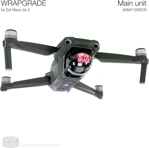 Wrapgrade Main Unit Skin Compatible with DJI Mavic Air 2 (NEON Orange) in Kuwait