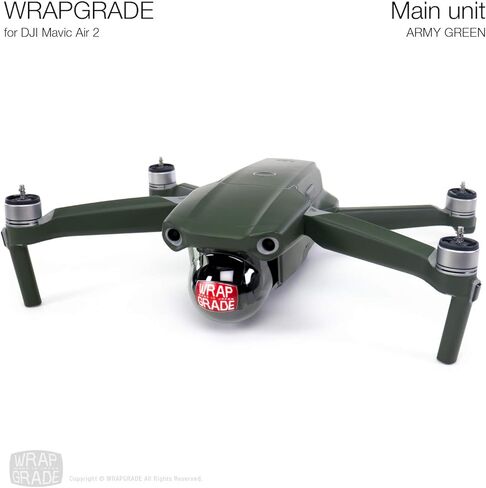 Wrapgrade Main Unit Skin Compatible with DJI Mavic Air 2 (NEON Orange) in Kuwait