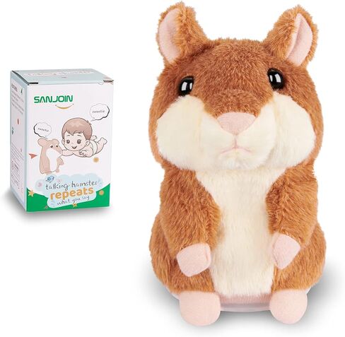 Kids Toddler Toys for Ages 2-4, Talking Hamster Repeats What You Say, Interactive Plush Repeating Toy for 2 3 4 5 6 8 Year Old Boy Girl Birthday Gift (Purple) in Saudi Arabia