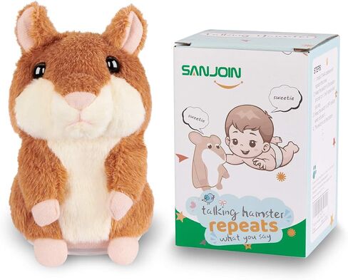 Kids Toddler Toys for Ages 2-4, Talking Hamster Repeats What You Say, Interactive Plush Repeating Toy for 2 3 4 5 6 8 Year Old Boy Girl Birthday Gift (Purple) in Saudi Arabia