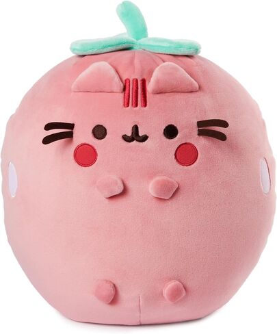 GUND Pusheen Strawberry Scented Squisheen Plush, Squishy Toy Stuffed Animal for Ages 8 and Up, Pink, 11" in Saudi Arabia