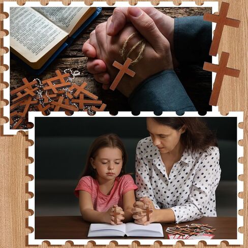Blulu 30 Sets Gospel Tract Cards with Mini Wooden Cross Keychains Bulk Jesus Bible Salvation Pocket Postcards Religious Small Charms Christian Bookmarks Easter Church Supplies(Jesus Paid It All) in Kuwait