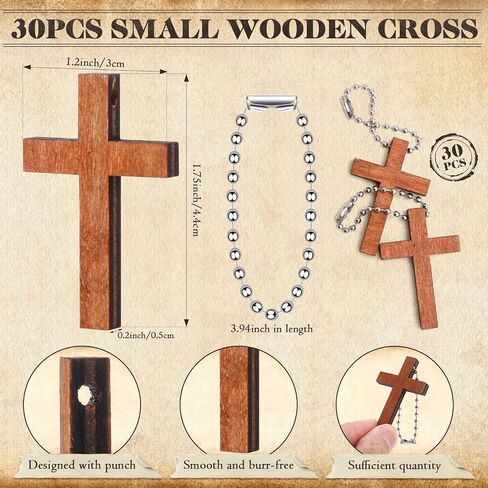 Blulu 30 Sets Gospel Tract Cards with Mini Wooden Cross Keychains Bulk Jesus Bible Salvation Pocket Postcards Religious Small Charms Christian Bookmarks Easter Church Supplies(Jesus Paid It All) in Saudi Arabia