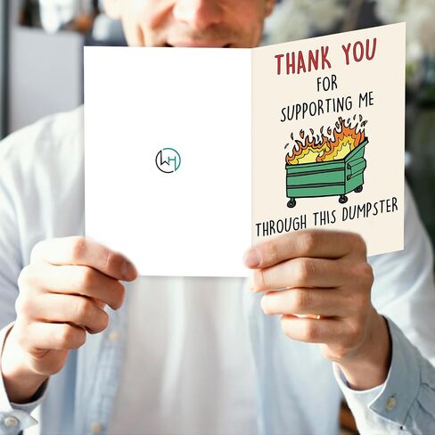 Funny Thank You Cards for Women Men, Unique Thank You Card Gift for Boss Coworkers Friend, Appreciation Card for Teacher Doctor in Kuwait