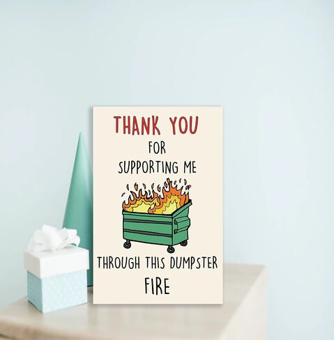 Funny Thank You Cards for Women Men, Unique Thank You Card Gift for Boss Coworkers Friend, Appreciation Card for Teacher Doctor in Kuwait