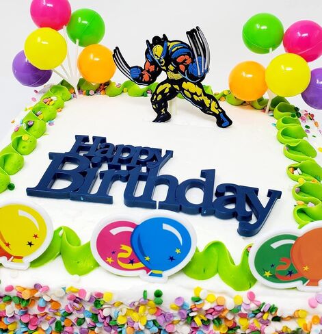 Wolverine Themed 7 Piece Birthday Cake Topper Set (Unique Design) in Saudi Arabia