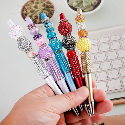100Pcs 12mm Crystal Rondelle Spacer Beads for Pens Making Rhinestone Beads for Bracelets Jewelery Making (12mm Mixed Color) in Kuwait