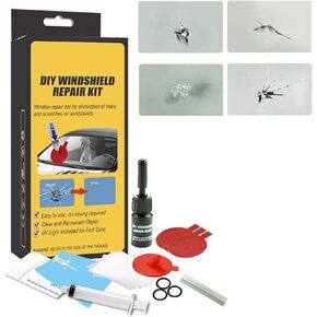 Easy DIY Automotive Windshield Cracks Repair Kit Windshield Repair Kit for Chips and Cracks Small Cracked and Chipped Damaged Car Glass Repair Kit