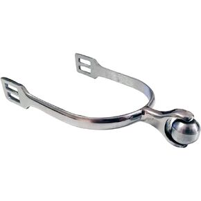 Just E Joy Horse Spurs Western Stainless Steel Spurs w/Roller Ball for Equestrian Boots Men Women Rider Horsemanship Lovers