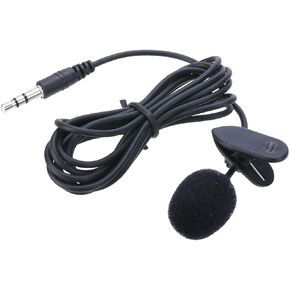 3.5mm PC Microphone, Auxiliary, Compatible with Laptop, Gaming, Voice-Over, Singing, YouTube, Skype, Easy Plug-In, Compact Design