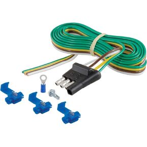 CURT 58349 Trailer-Side 4-Pin Flat Wiring Harness with 48-Inch Wires