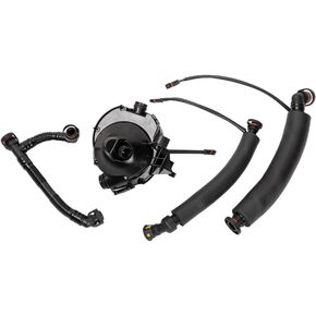 Crankcase Vent Valve Oil Separator with Breather Hoses Kit Set Compatible with 2004-2008 325i 325xi 330i 330xi 525i 525xi 530i 530xi Z4N 52 E90 E91 E60 E61 E85 E86# 11617531423