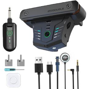 لاقط جيتار لاسلكي مزدوج G0 Pro لاقط جيتار صوتي لاقط رنين لاسلكي مع FST3.0 تهتز بنية i-MX Preamp الرقمية مع صوت HIFI، نظام EQ in Kuwait