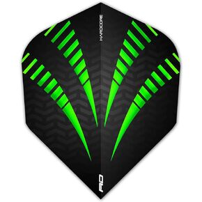 RED DRAGON Hardcore Radical Extra Thick Standard Darts Dart Flights - 4 Games per Pack (12 Flights Total)