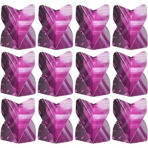 PATIKIL Dart Flights, Standard Darts Accessories Replacement Parts for Soft Tip Steel Tip, Thick Stripe Style