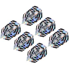 PATIKIL Slim Dart Flights, 6 Pack PET Unique Design Dart Accessories for Steel Tip Dart and Soft Tip Darts, Silver Tone