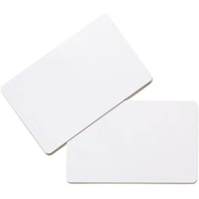 YANZEO 10pcs UHF RFID Tag Card PVC White Card 915M Vehicle Management Long Distance 6C 6B 9662 H3 Chip