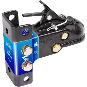 Flat Mount Trailer Coupler 2-5/16" Hitch Ball, 14,000 lbs Capacity, 4-Hole 4-1/2" Square Mounting Pattern, Heavy Duty Q235 Steel, Black Finish in Saudi Arabia