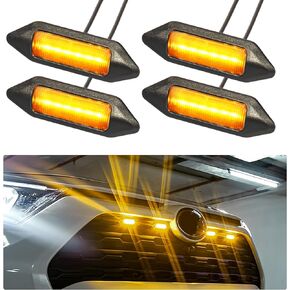 Grill Lights for 2023 2024 Toyota RAV4 2019-2022 LED Grill Lights Amber Front Grille Rapto r Light DRL for RAV4 Accessories Hybird LE XLE SE XSE Limited in Kuwait
