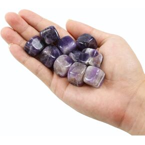 10 Packs of Square Tumbled Polished Natural Black Obsidian Crystal, Crystals and Healing Stones Quartz Bulk for Wicca, Reiki, Healing Energy, Chakra Stones, Witchcraft Supplies in Kuwait
