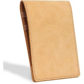 BIG TEETH Golf Scorecard Holder Leather, Golf Yardage Book Cover Leather, Magnetic Scorecard Holder with Free Pencil and 10 Scorecards