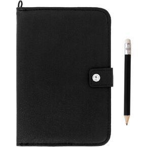 Golf Leather Scorecard Holder Cover Yardage Book Cover with American Flag Golf Ball Marker and A Free Pencil 4.33 × 7.48 inches