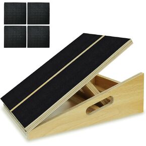 Slant Board for Calf Stretching, (Thickened Version) Incline Board and Posture Board, Calf Stretcher Slant Board, Slantboard Wedge for Ankles with 5 Adjustable Angles