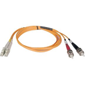 Tripp Lite Duplex Multimode 62.5/125 Fiber Patch Cable (LC/ST), 1M (3-ft.)(N318-01M)