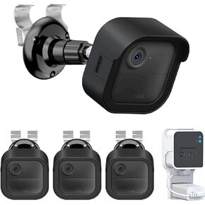 Vinyl Siding Hooks Clips Mount with Waterproof Case for Blink Outdoor 4 Camera, No Drill Vinyl Siding Mount for Blink Camera Wireless 4th Gen for Outside& Outlet Mount for Blink Sync Module 2 (3 PACK)