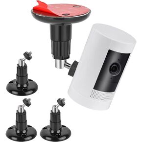 3 Packs Adhesive Ring Camera Mount Wall Mount Holder Compatible with Outdoor Security Camera, 360° Degree Adjustable Security Mounting Bracket,Camera Not Included