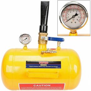 BLACKHORSE-RACING 5 Gallon Air Tire Bead Seater - 145PSI Blaster Tool Seating Inflator w/Gauge Car Truck ATV Tank Heavy Duty - Black