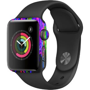 MightySkins Skin Compatible with Apple Watch Series 2 38mm - Drips | Protective, Durable, and Unique Vinyl Decal wrap Cover | Easy to Apply, Remove, and Change Styles | Made in The USA