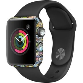 غلاف MightySkins متوافق مع Apple Watch Series 2 مقاس 38 ملم - لغز سمكة أكشن | غطاء ملتف واقٍ ومتين وفريد ​​من نوعه من الفينيل | سهل التطبيق والإزالة وتغيير الأنماط | صنع في الولايات المتحدة الأمريكية