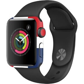 MightySkins Skin Compatible with Apple Watch Series 2 38mm - Dominican Flag | Protective, Durable, and Unique Vinyl Decal wrap Cover | Easy to Apply, Remove, and Change Styles | Made in The USA