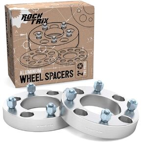 RockTrix - 1 inch ATV Wheel Spacers (4x110, 74mm Bore, 10x1.25 Studs, Cone Nuts) Compatible with Honda Yamaha Suzuki Bombardier (Read Listing for Year Model Info) UTV V3 25mm Silver 2pcs