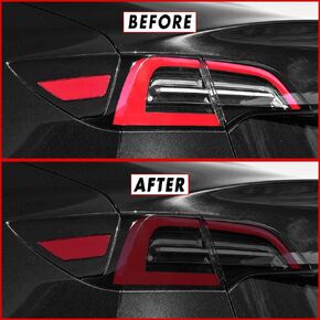 SlickMod PreCut Vinyl Smoke Tint for 2020-2022 Tesla Model Y Tail Light & Reflector (1. Full Taillight, 20percent Dark Smoke)