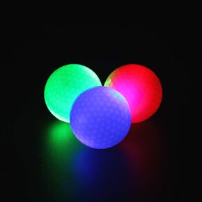 LED Light up Golf Balls, Glow in The Dark Night Glow Golf Balls