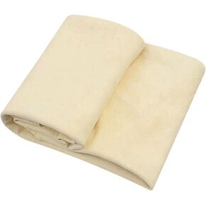 (1 Pack) Car Natural Chamois Cleaning Cloth, AutoCare Genuine Deerskin Leather Auto Car Wash Drying Towel,Super Absorbent (45 x 75 cm)